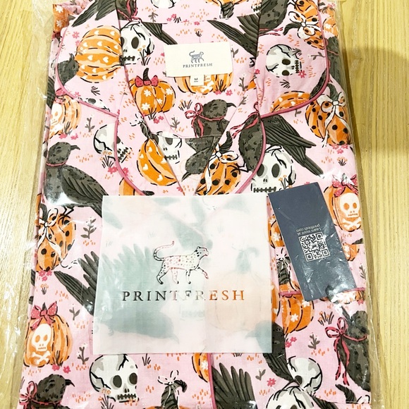 Printfresh Sleepy Hollow Long Organic Cotton PJ Set - Picture 3 of 5